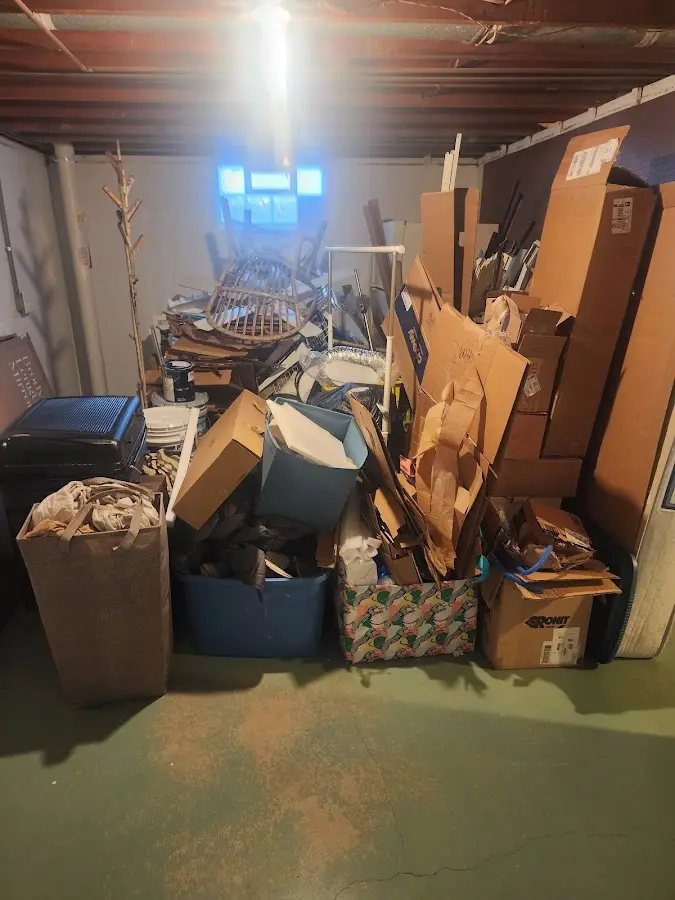 Roll-off dumpster container at job site for Concrete Dumpster Rental in Oronoko